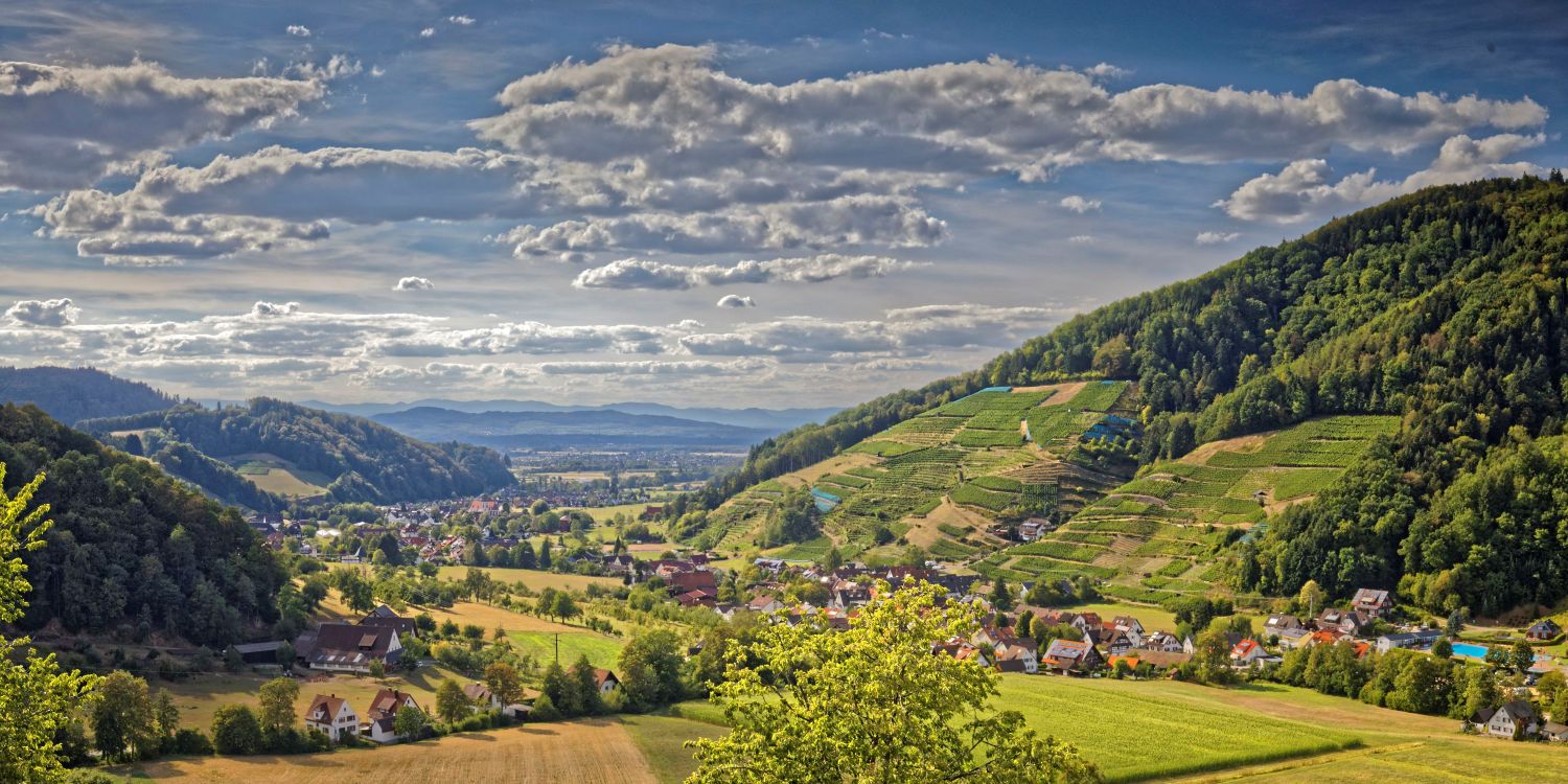 Blick über das Glottertal Richtung Westen